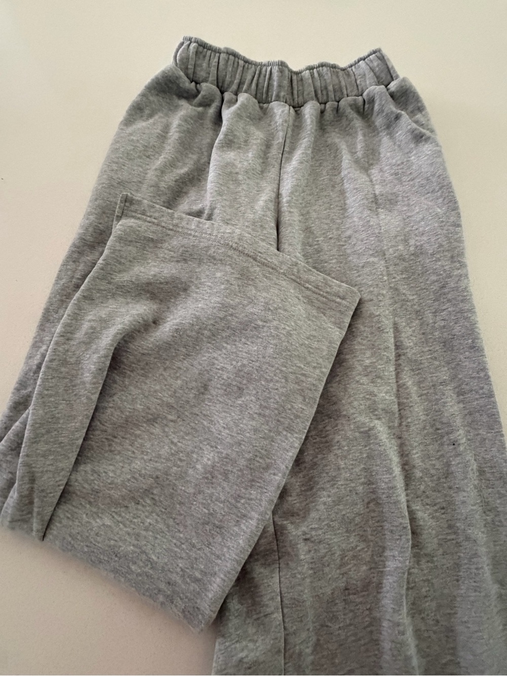 Heather Gray Elastic Waist Lounge Pants